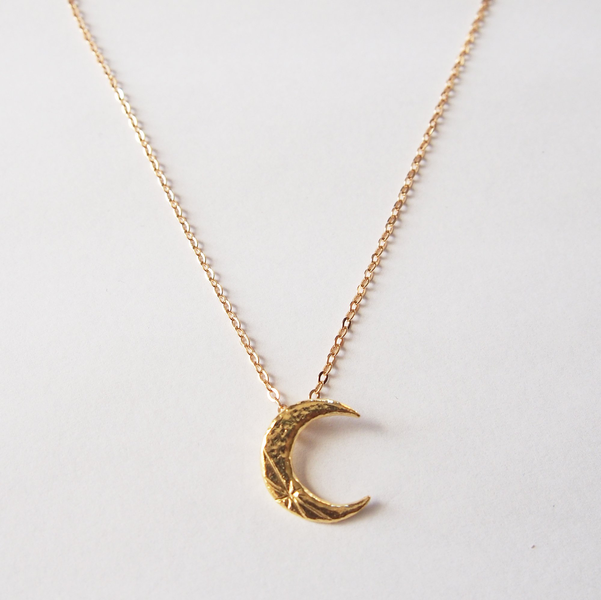 14kgf chain × moon motif necklace