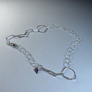 Circle Silver Necklace  No.8