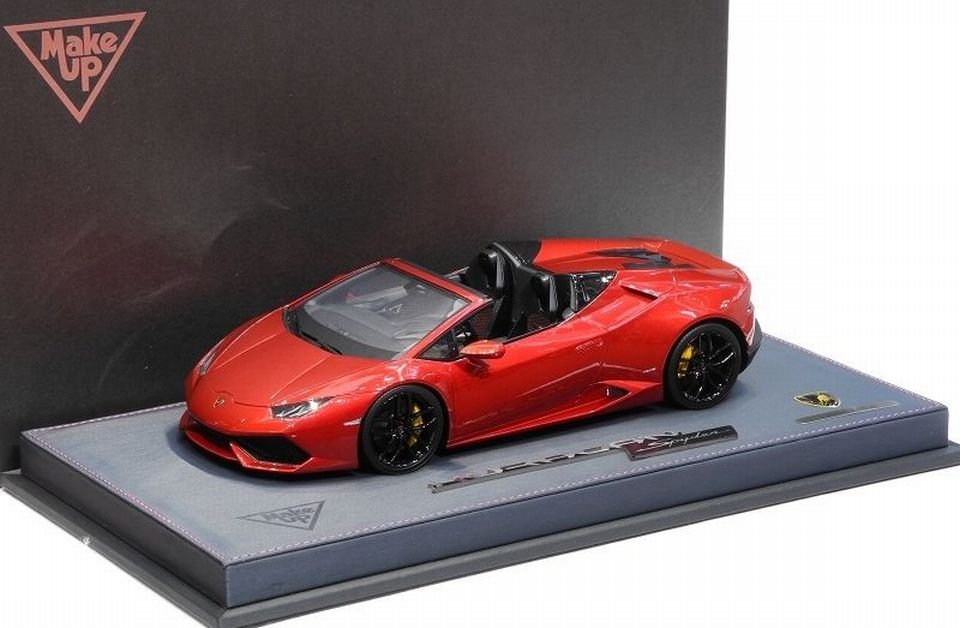 1/18 MakeUp LAMBORGHINI HURACAN LP610-4 SPYDER 2015 CANDY RED - 【MR BBR  MakeUp LOOKSMART D&Gなどのミニカー専門店】 ヴェルデ