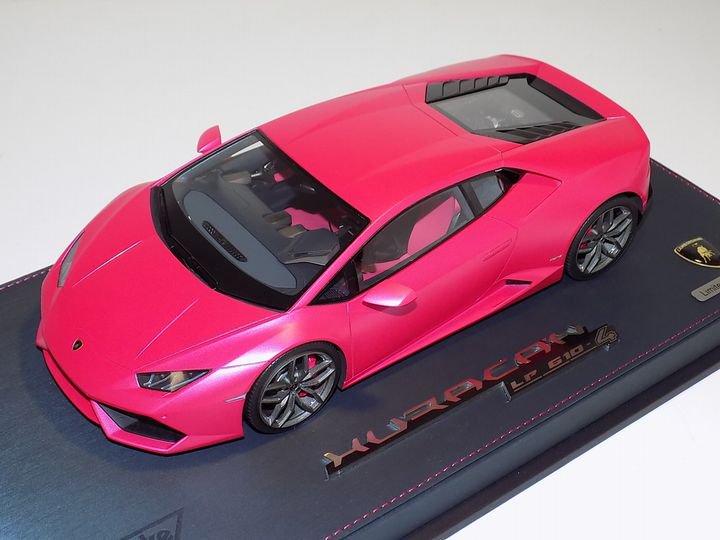 1/18 Make Up Lamborghini Huracan Matt Pearl Pink - 【MR BBR MakeUp LOOKSMART  D&Gなどのミニカー専門店】 ヴェルデ