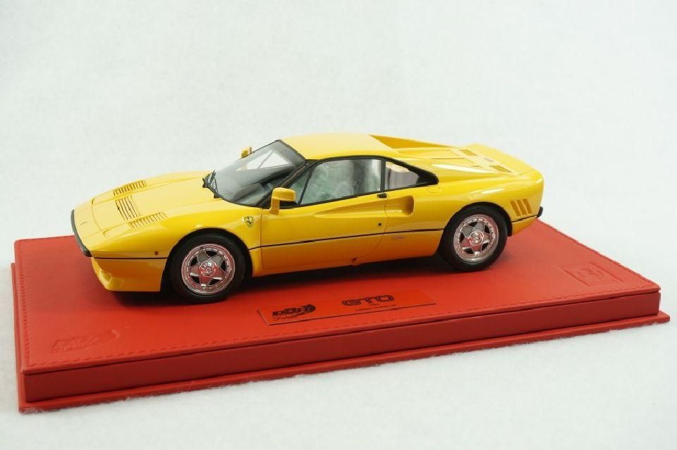 1/18 BBR Ferrari 288 GTO Giallo modena yellow on red deluxe
