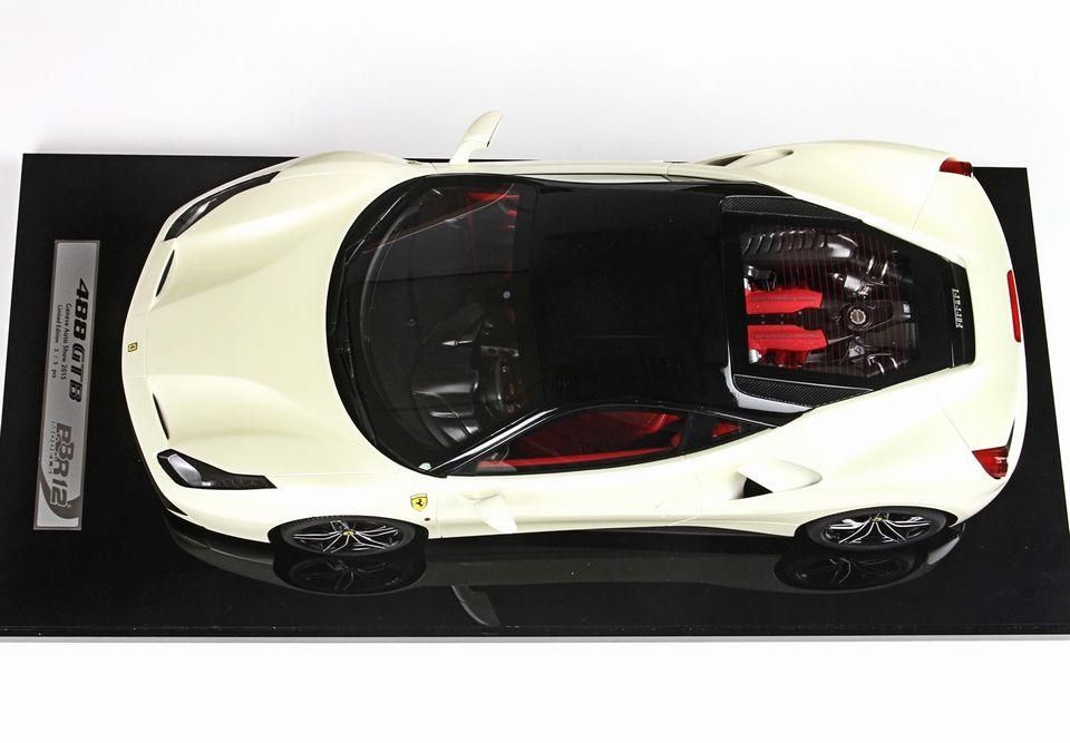 1/12 BBR Ferrari 488 GTB fuji White black roof - 【MR BBR