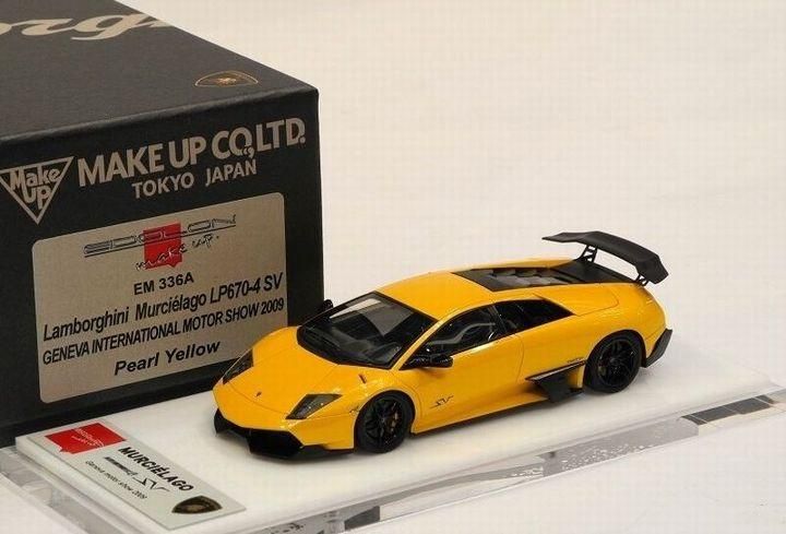 1/43 MakeUp LAMBORGHINI MURCIELAGO LP670-4 SV 2009 PEARL YELLOW 