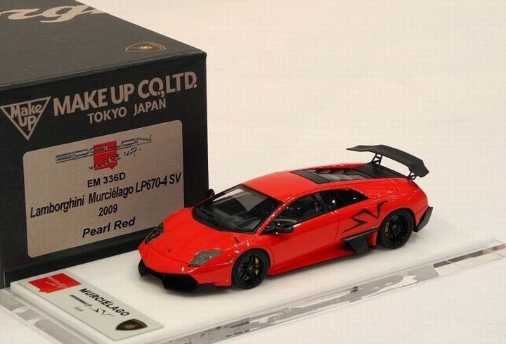 1/43 MakeUp LAMBORGHINI MURCIELAGO LP670-4 SV 2009 PEARL RED - 【MR BBR  MakeUp LOOKSMART D&Gなどのミニカー専門店】 ヴェルデ