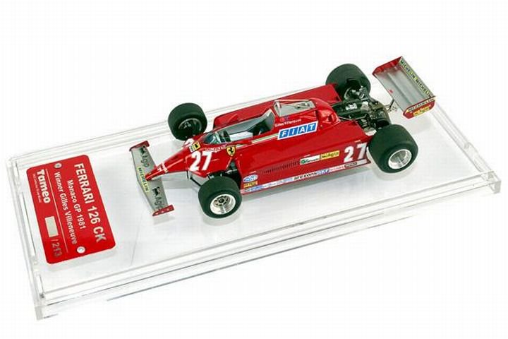 1/43 TAMEO FERRARI 126 CK Monaco G.P. 1981 Gilles Villeneuve - 【MR BBR  MakeUp LOOKSMART D&Gなどのミニカー専門店】 ヴェルデ