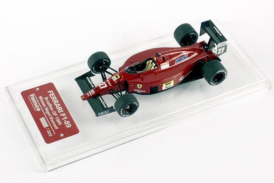 1/43 TAMEO FERRARI F1-89 Brazilian G.P. 1989 Nigel Mansell - 【MR BBR MakeUp  LOOKSMART D&Gなどのミニカー専門店】 ヴェルデ