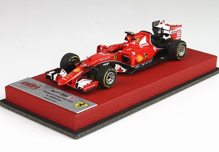 1/43 BBR Ferrari SF15-T G.P. Singapore 2015 Raikkonen - 【MR BBR MakeUp  LOOKSMART D&Gなどのミニカー専門店】 ヴェルデ