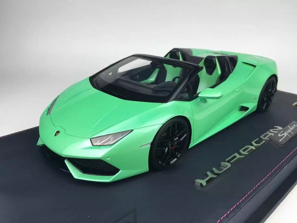 1/18 Makeup Lamborghini LP610-4 huracan spider Metal Mint Green - 【MR BBR  MakeUp LOOKSMART D&Gなどのミニカー専門店】 ヴェルデ