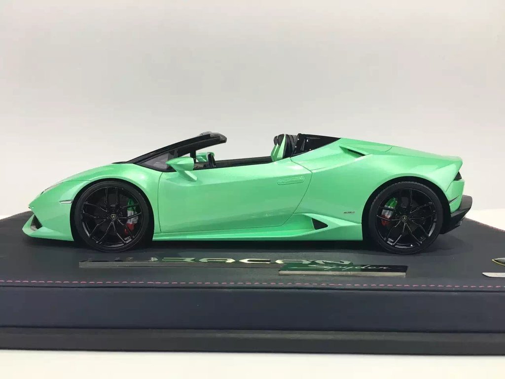 1/18 Makeup Lamborghini LP610-4 huracan spider Metal Mint Green - 【MR BBR  MakeUp LOOKSMART D&Gなどのミニカー専門店】 ヴェルデ