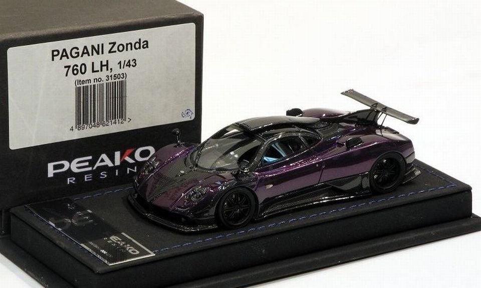 1/43 PEAKO PAGANI ZONDA 760 LH - 【MR BBR MakeUp LOOKSMART D&Gなどのミニカー専門店】  ヴェルデ