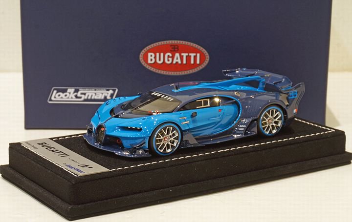 1/43 LOOKSMART Bugatti Vision Gran Turismo Blue/Blue Carbonium