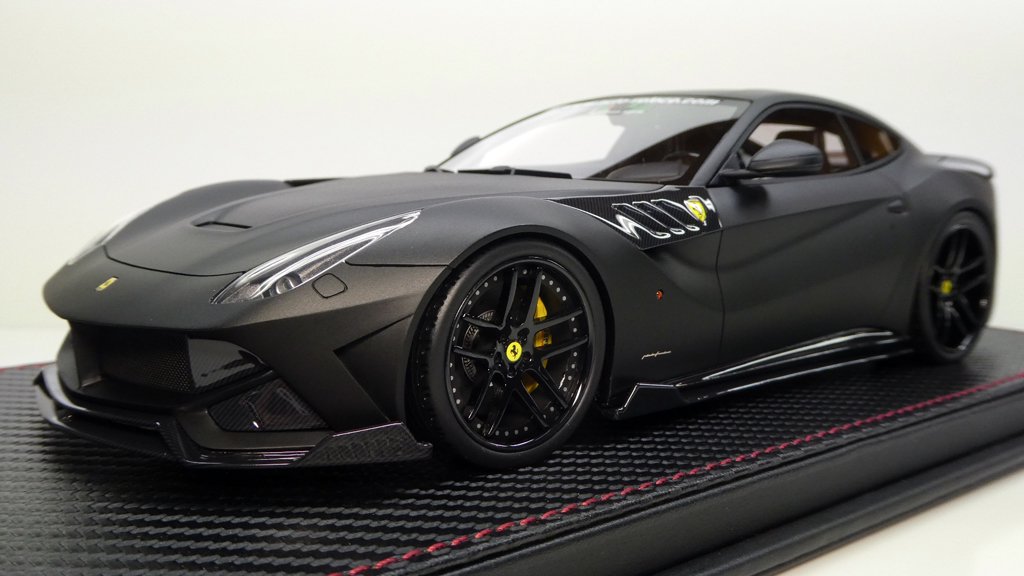 1/18 D&G SVR Ferrari F12 Berlinetta Matte Black - 【MR BBR MakeUp LOOKSMART  D&Gなどのミニカー専門店】 ヴェルデ