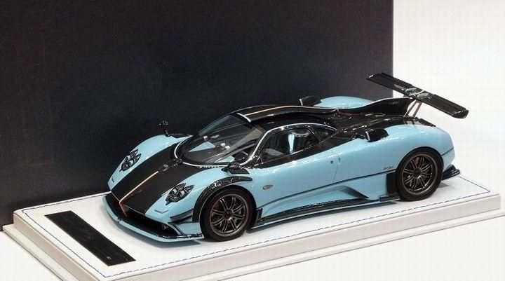 MOTOR MAX 1/18 PAGANI ZONDA C12 Silver モーターマックス