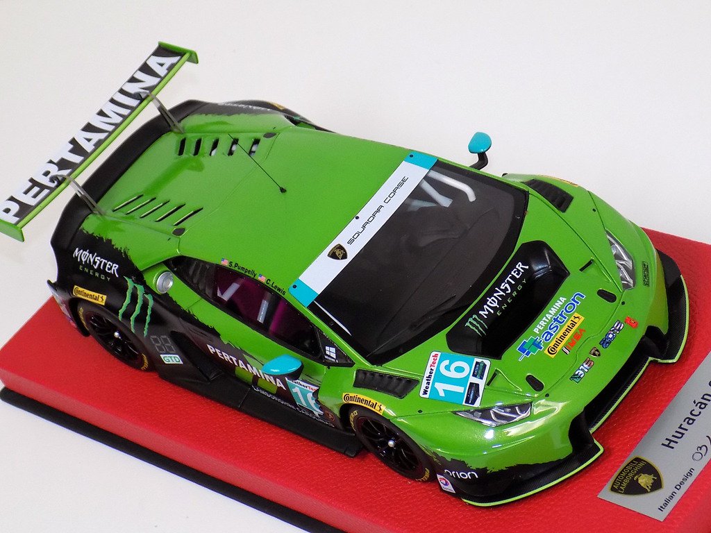 1/18 Looksmart Lamborghini Huracan GT3 Change Racing Daytona 2016 - 【MR BBR  MakeUp LOOKSMART D&Gなどのミニカー専門店】 ヴェルデ