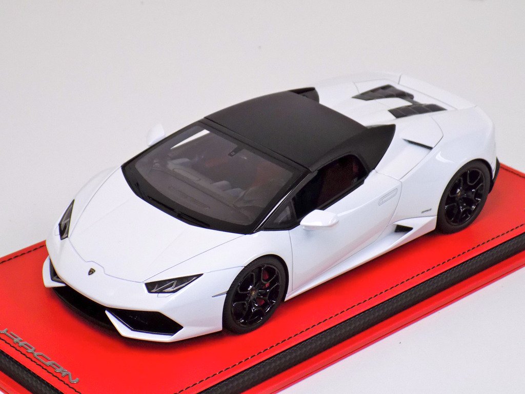 1/18 MR Lamborghini Huracan LP610-4 Spider soft top Bianco Monocereus - 【MR  BBR MakeUp LOOKSMART D&Gなどのミニカー専門店】 ヴェルデ