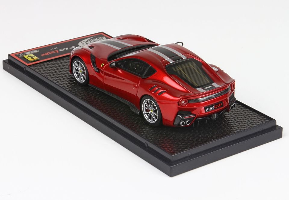 1/43 BBR Ferrari F12 TDF ROSSO FUOCO - RED MET - 【MR BBR MakeUp LOOKSMART  D&Gなどのミニカー専門店】 ヴェルデ