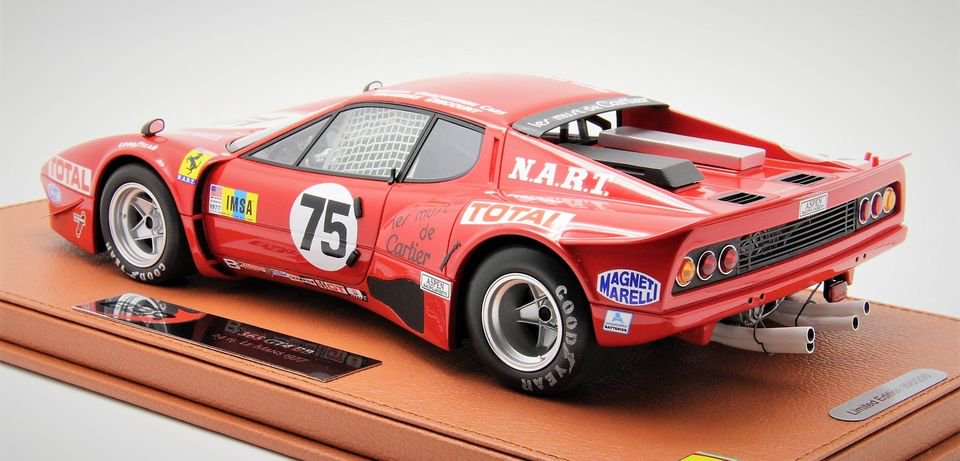 1/18 BBR Ferrari 365 GTB/4 Le Mans 1977 Race Version - 【MR BBR MakeUp  LOOKSMART D&Gなどのミニカー専門店】 ヴェルデ