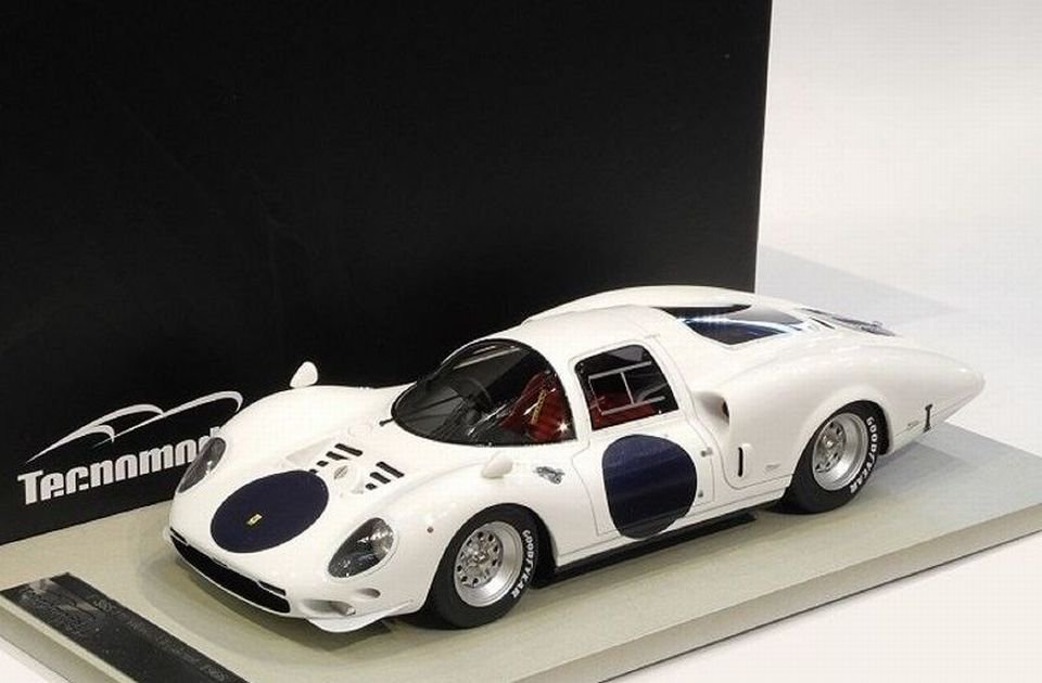 1/18 TECNOMODEL FERRARI 365 P2 WHITE ELEPHANT PRESS 