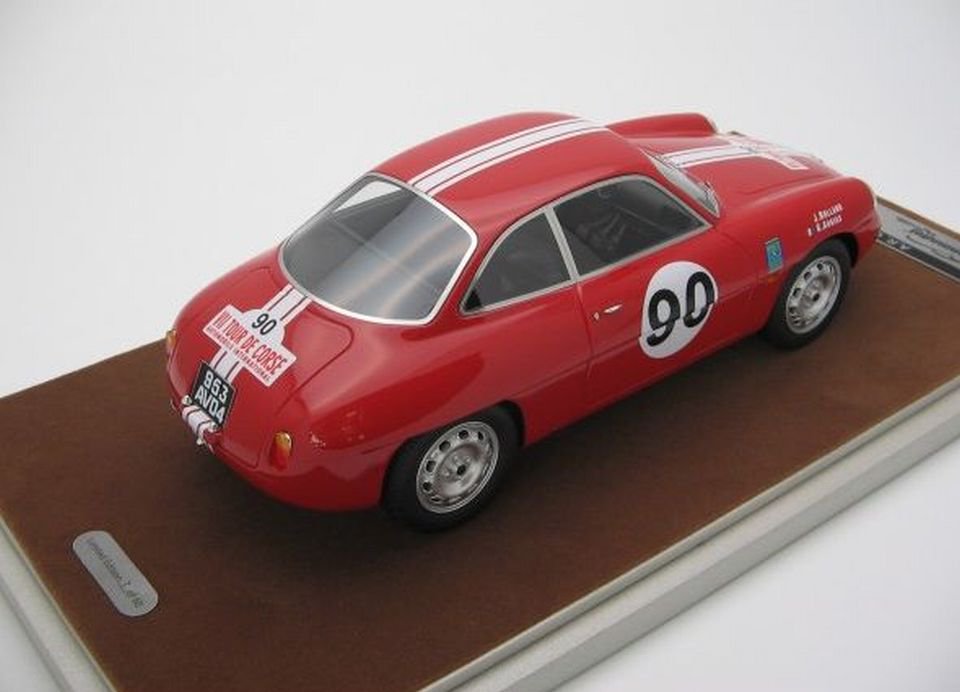 1/18 TECNOMODEL Alfa Romeo Giulietta SZ Tour de Corse 1960 - 【MR BBR MakeUp  LOOKSMART D&Gなどのミニカー専門店】 ヴェルデ