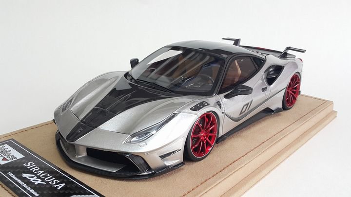 1/18 Veloce Ferrari 488 4XX SIRACUSA Mansory Silver - 【MR BBR MakeUp  LOOKSMART Du0026Gなどのミニカー専門店】 ヴェルデ