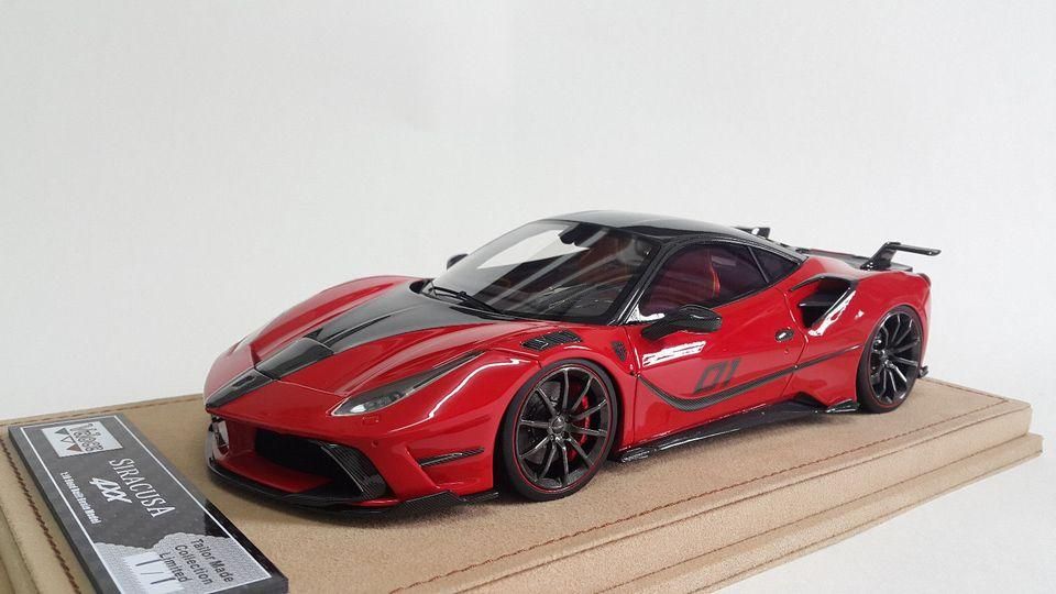 1/18 Veloce Ferrari 488 4XX SIRACUSA Mansory Red - 【MR BBR MakeUp