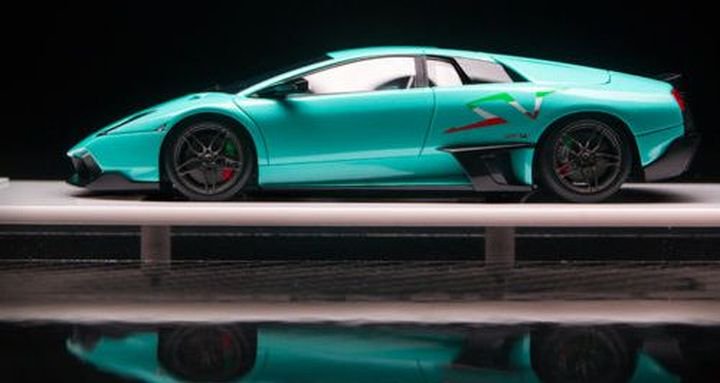 1/43 Make Up Lamborghini Murcielago LP670 SV Duck tail Pearl Green - 【MR  BBR MakeUp LOOKSMART D&Gなどのミニカー専門店】 ヴェルデ