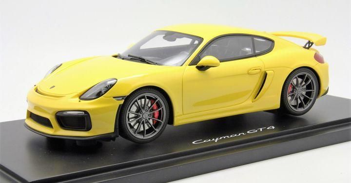 1/18 Porsche Cayman GT4 Racing Yellow Dealer Edition - 【MR BBR MakeUp  LOOKSMART D&Gなどのミニカー専門店】 ヴェルデ