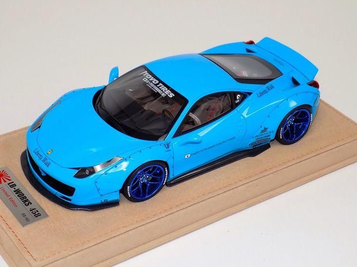 1/18 Ferrari 458 Liberty Walk LB Performance Baby Blue