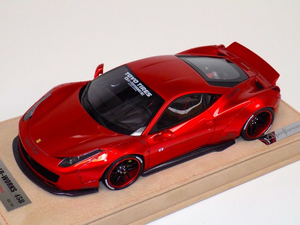 1/18 Ferrari 458 Liberty Walk LB Performance Metallic Red wheels - 【MR BBR  MakeUp LOOKSMART D&Gなどのミニカー専門店】 ヴェルデ