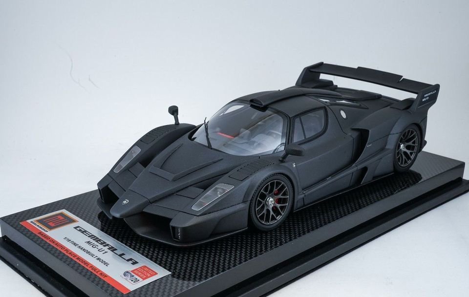 1/18 APM Gemballa MiG-U1 Ferrari Enzo Matte Black Carbon base - 【MR BBR  MakeUp LOOKSMART D&Gなどのミニカー専門店】 ヴェルデ