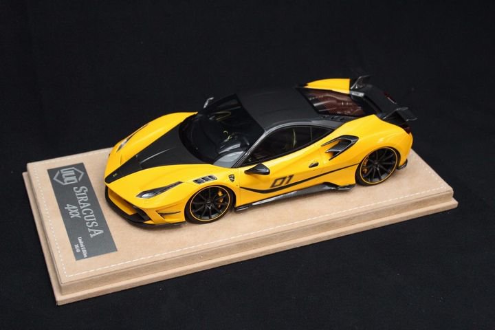 1/18 JUC Ferrari Mansory Siracusa 4XX. Yellow. - 【MR BBR MakeUp