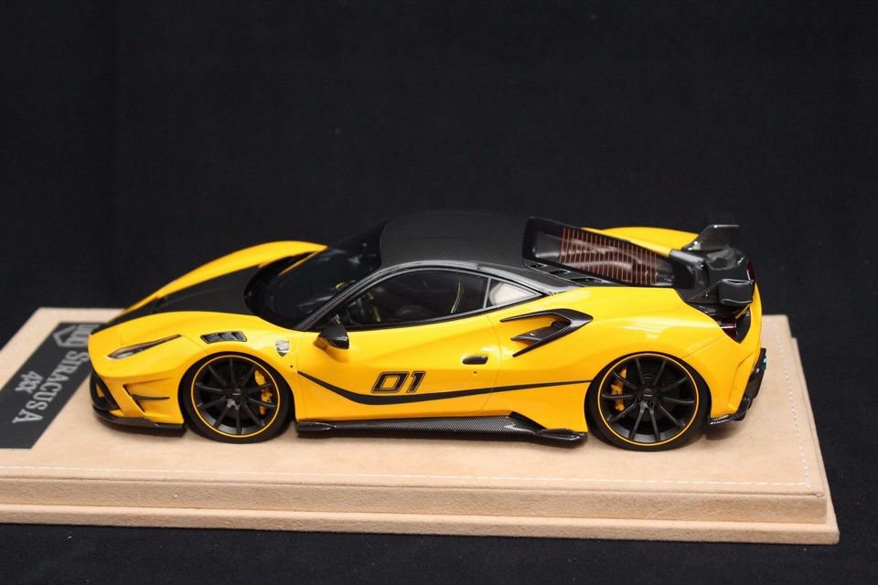 1/18 JUC Ferrari Mansory Siracusa 4XX. Yellow. - 【MR BBR MakeUp