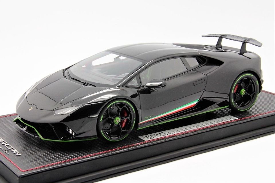 1/18 MR Lamborghini Huracan Performante Black - 【MR BBR MakeUp