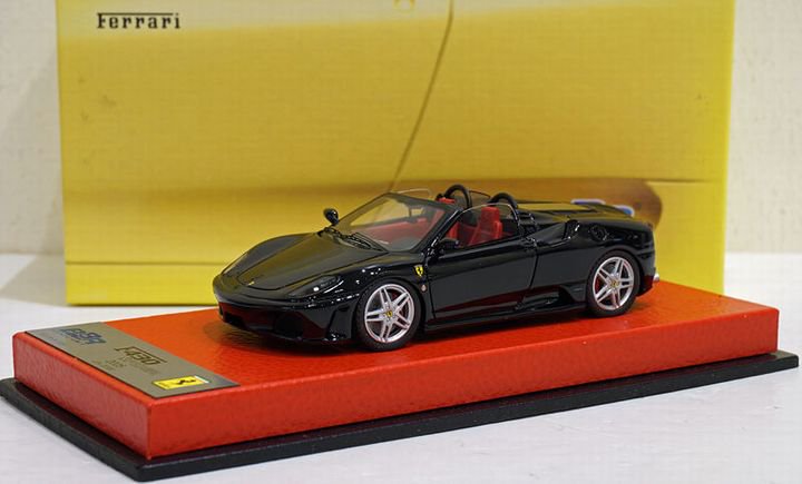 1/43 BBR Ferrari F430 Spider 2005 Black Leather Base - 【MR BBR MakeUp  LOOKSMART D&Gなどのミニカー専門店】 ヴェルデ