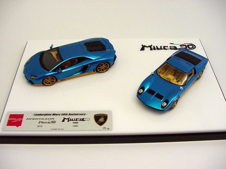1/43 Make Up Lamborghini Miura 50th Anniversary Set - 【MR BBR MakeUp  LOOKSMART D&Gなどのミニカー専門店】 ヴェルデ
