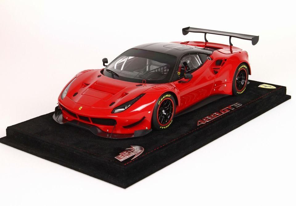 1/18 BBR Ferrari 488 GT3 Red Corsa 322 - 【MR BBR MakeUp