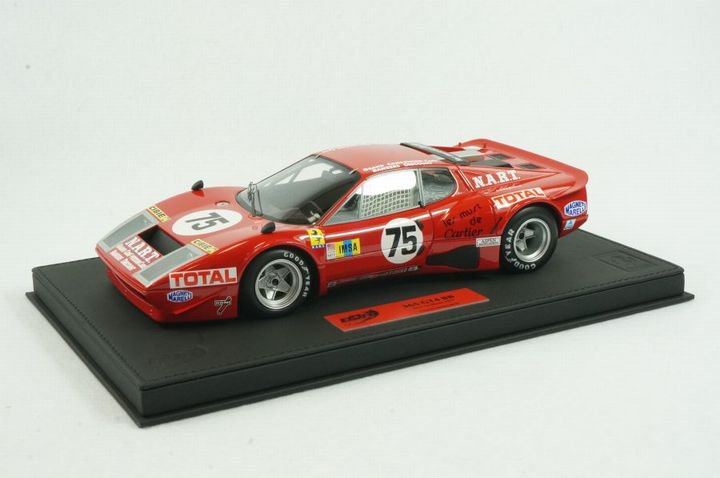 1/18 BBR Ferrari 365 GT4 BB 24hrs lemans 1977 car #75 - 【MR BBR MakeUp  LOOKSMART D&Gなどのミニカー専門店】 ヴェルデ