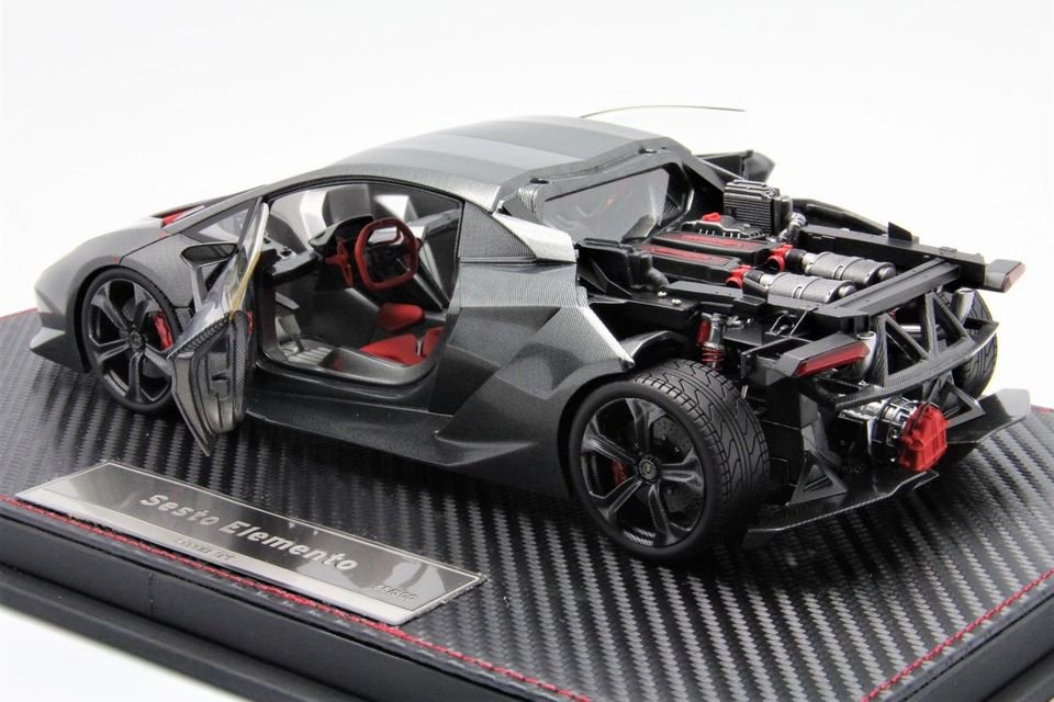 1/18 Frontiart Lamborghini Sesto Elemento Carbon Open/Close - 【MR BBR  MakeUp LOOKSMART D&Gなどのミニカー専門店】 ヴェルデ