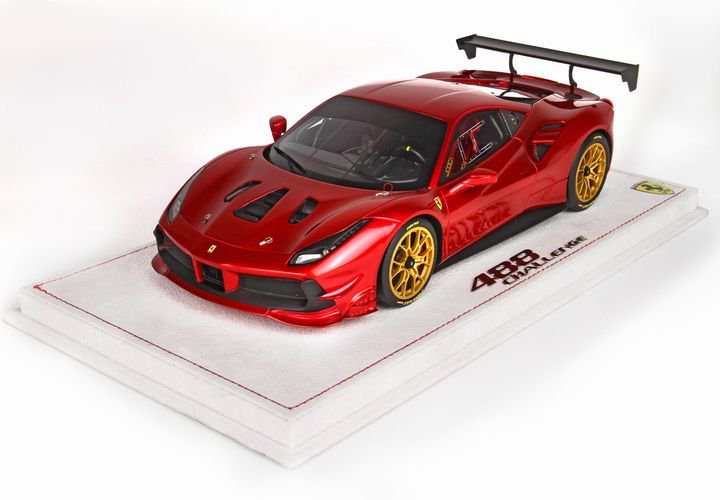 1/18 BBR Ferrari 488 Challenge Micalised Red Fire - 【MR BBR 