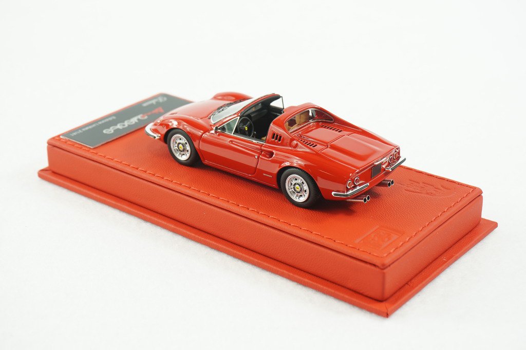 1/43 BBR FERRARI DINO 246 GTS ROSSO CORSA DELUXE RED LEATHER BASE - 【MR BBR  MakeUp LOOKSMART D&Gなどのミニカー専門店】 ヴェルデ