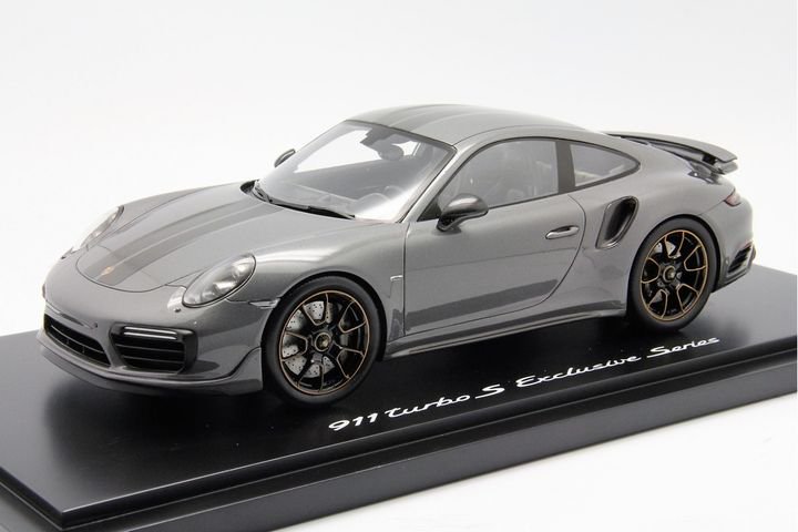 1/18 SPARK Porsche 911 Turbo S Exclusive Series Grey Metallic - 【MR BBR  MakeUp LOOKSMART D&Gなどのミニカー専門店】 ヴェルデ