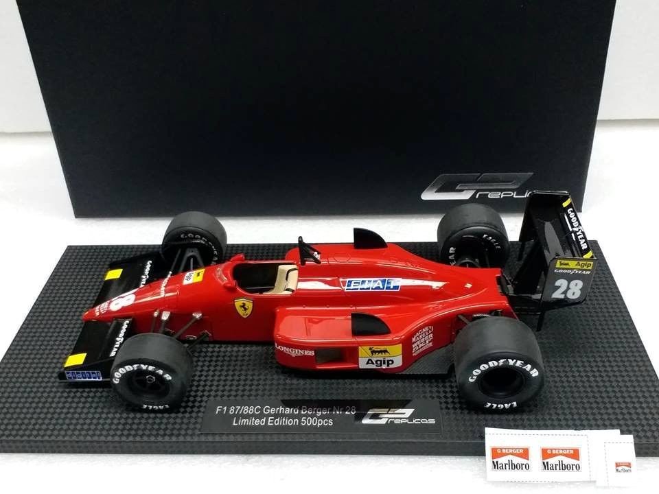 1/18 GP REPLICAS Ferrari F1 87/88C Gerhard Berger #28 - 【MR BBR MakeUp  LOOKSMART D&Gなどのミニカー専門店】 ヴェルデ