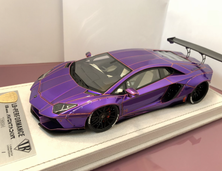 1/18 FX MODEL LAMBORGHINI AVENTADOR LP700 CHROMR PURPLE/ ORANGE TRON - 【MR  BBR MakeUp LOOKSMART Du0026Gなどのミニカー専門店】 ヴェルデ