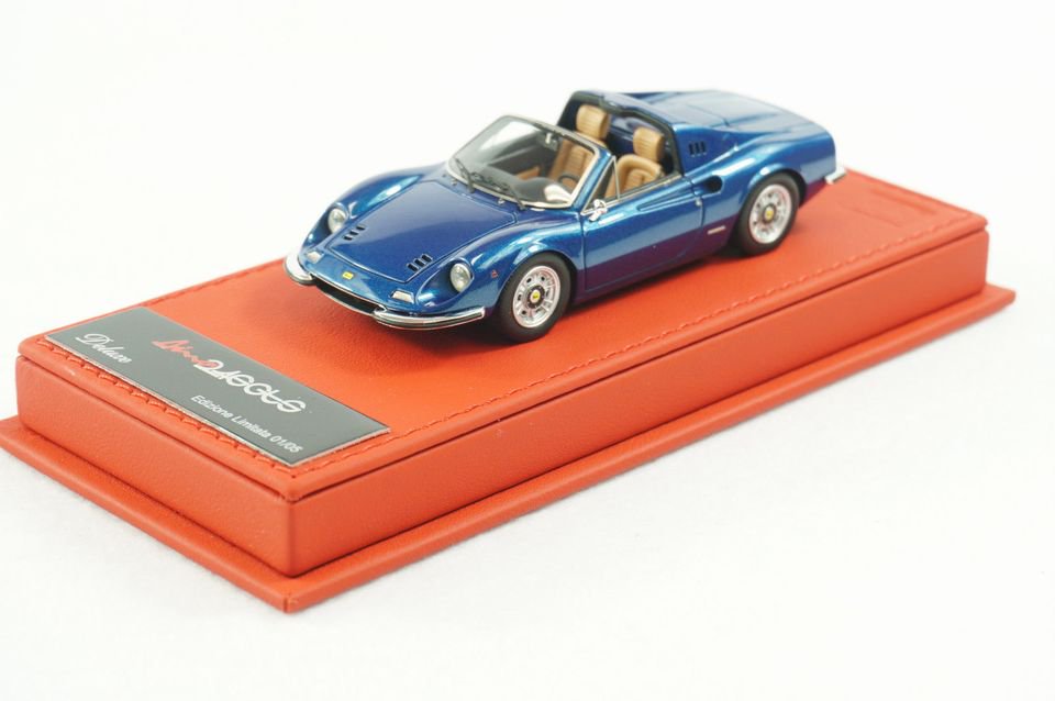 1/43 BBR FERRARI DINO 246 GTS METALLIC BLUE - 【MR BBR MakeUp LOOKSMART  Du0026Gなどのミニカー専門店】 ヴェルデ　