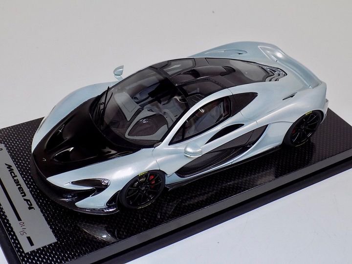 1/18 Tecnomodel McLaren P1 Ice Silver with Black wheels #01 - 【MR BBR  MakeUp LOOKSMART D&Gなどのミニカー専門店】 ヴェルデ