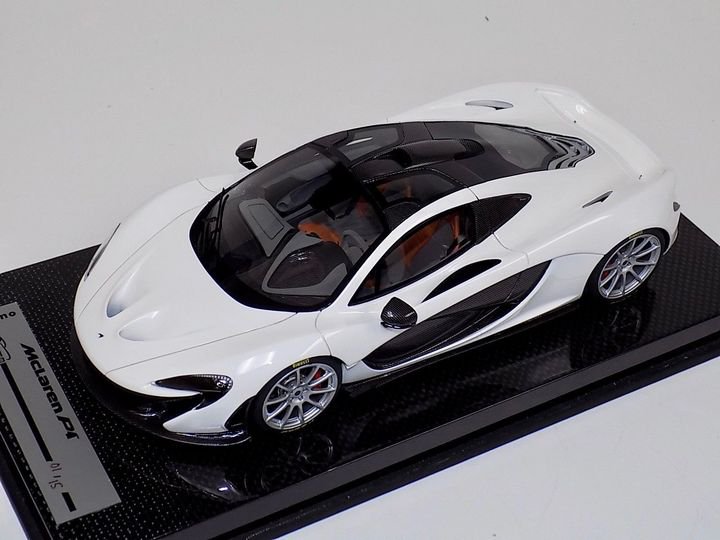 1/18 Tecnomodel McLaren P1 Gloss White with Silver wheels #01 - 【MR BBR  MakeUp LOOKSMART D&Gなどのミニカー専門店】 ヴェルデ