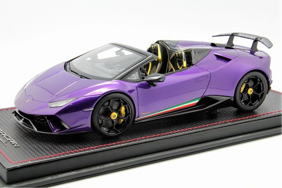 1/18 MR Lamborghini Huracan Performante Spyder Viola Pasifae (Metallic) -  【MR BBR MakeUp LOOKSMART D&Gなどのミニカー専門店】 ヴェルデ