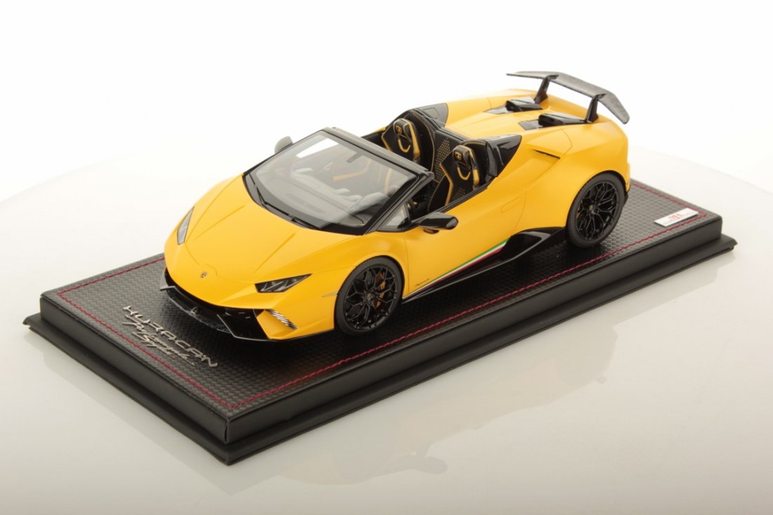 1/18 MR Lamborghini Huracan Performante Spyder Giallo Horus #01/25