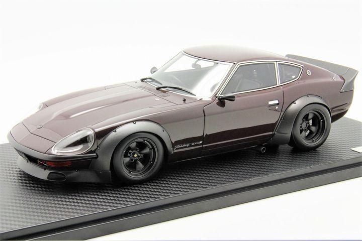 1/18 Ignition Model Nissan Fairlady 240ZG (HS30) Full Works Maroon - 【MR  BBR MakeUp LOOKSMART D&Gなどのミニカー専門店】 ヴェルデ