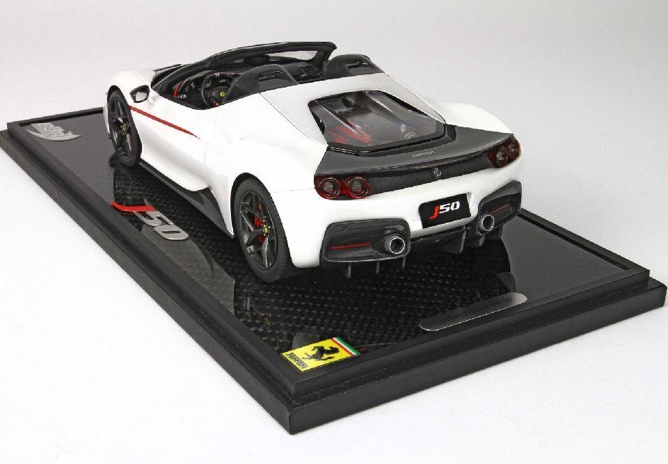 1/18 BBR Ferrari J50 gloss white Liana - black - 【MR BBR